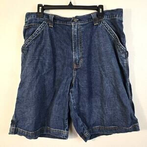 Old Navy Painter Jean Shorts Men's 40 Blue Vintage Carpenter Y2K Loose Casual